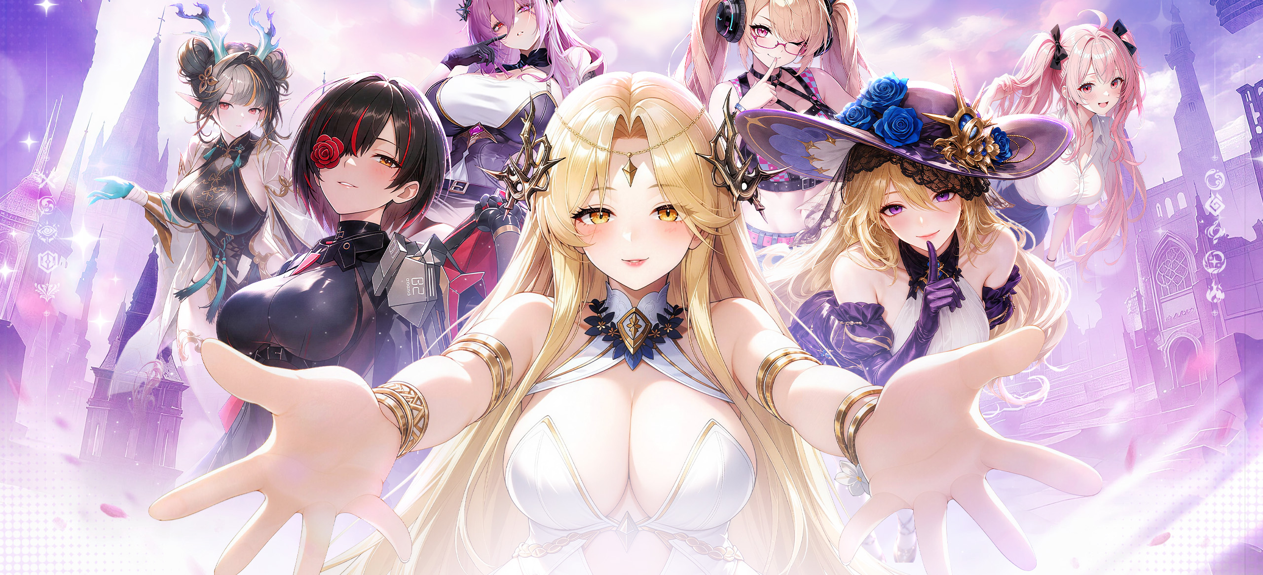 Girls Echo character ensemble from the official game website